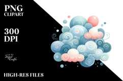Simple Whimsical Cloud PNG Product Image 2