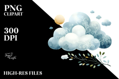 Simple Whimsical Cloud PNG Product Image 2