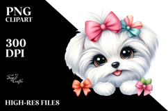 Cute Maltese PNG Product Image 2
