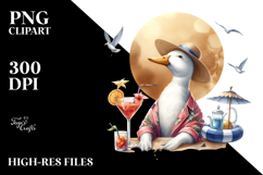Zebra Drinking Cocktail PNG Product Image 2