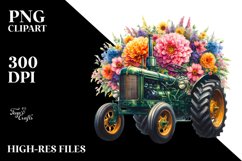 Vibrant Tractor PNG Product Image 3