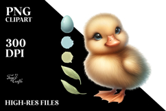 Adorable Duckling in Watercolor, SEO PNG Product Image 2