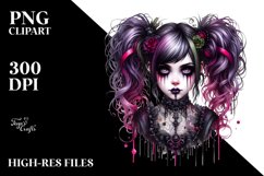 Vibrant Ghotic Girl PNG Product Image 3
