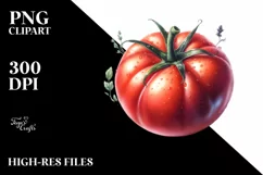 Watercolor Tomato Clipart Product Image 3