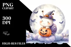Cute Baby Snail for Halloween PNG Product Image 3
