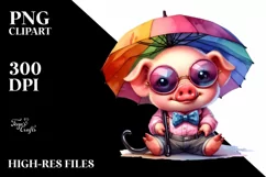 Expressive Baby Pig, Transparent PNG Product Image 3