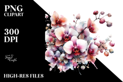 Colorful Orchid Glossy Petals PNG Product Image 2