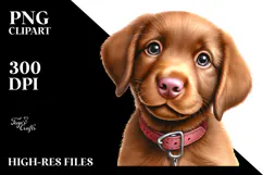 Baby Chesapeake Bay Retriever PNG Product Image 2