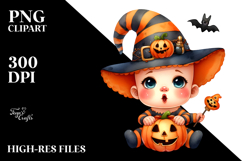 Funny Halloween Baby PNG Product Image 2