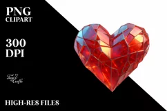 Broken Cold Heart Love Clipart |T-shirt, Mug, Tumbler Product Image 7
