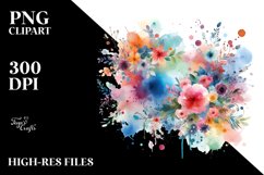 Colorful Watercolor Background | Clipart Product Image 3