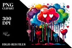 Colorful Sketcky with Hearts PNG Product Image 2