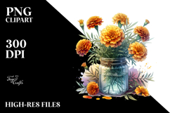 Jar Marigold Rainbow Product Image 2