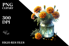 Jar Marigold Rainbow Product Image 2