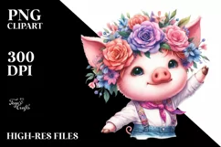 funny Baby Pig Dancing PNG Product Image 1