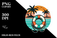 Retro Tropical Beachbuoy, 20 oz Tumbler Product Image 2