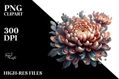 Detailed Glossy Chrysanthemum | Clipart Product Image 1