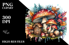 Wooden Stained Mushroom PNG Product Image 2