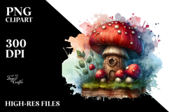 Wooden Stained Mushroom PNG Product Image 2