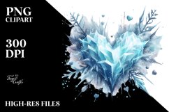 Icy Heart PNG Product Image 2