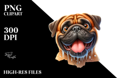 Enthusiastic Bullmastiff Clipart Product Image 2