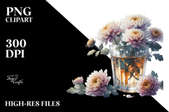 Jar Chrysanthemum Rainbow Product Image 2