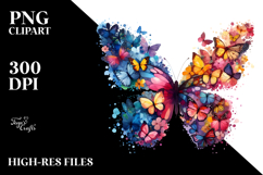 Butterfly Silhouettes, Summer PNG Product Image 2