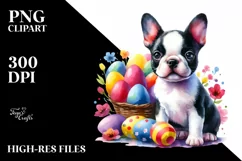 Cute Colorful Boston Terrier | Sublimation | Clipart Product Image 3