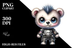 Cute Baby Bear Watercolor PNG Product Image 2