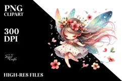 Cute Fairy Petals | Sublimation | Clipart Product Image 1