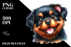 Cute Rottweiler PNG Product Image 2