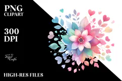 Sweet Heart Flower PNG Product Image 2