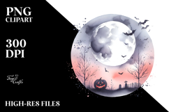 Simple Halloween Moon, Transparent PNG Product Image 2