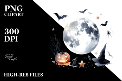 Halloween Simplistic Moon PNG Product Image 2