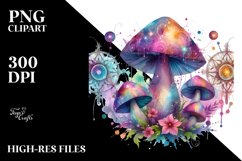 Celestial Mushroom Tarot, High-Quality PNG Product Image 2