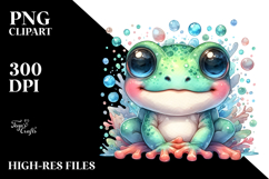 Cute Baby Frog, Transparent PNG Product Image 2