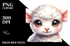 Energetic Baby Lamb PNG Product Image 2