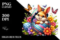 Watercolor Colorful Easter Clipart |T-shirt, Mug, Tumbler Product Image 3