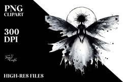 Simple Gothic Fairy PNG Product Image 2