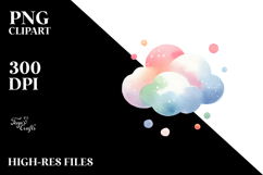 Simple Whimsical Cloud PNG Product Image 2