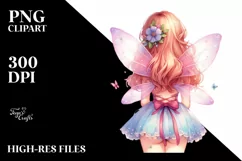 Simple Watercolor Fairy, Transparent PNG Product Image 3