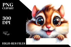 Enthusiastic Chipmunk Clipart Product Image 2