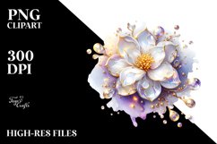 Shiny Gardenia Marble Clipart Product Image 1