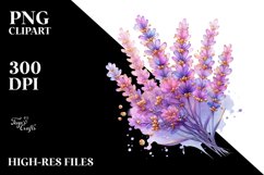 Vibrant Lavender -like Watercolor PNG Product Image 1