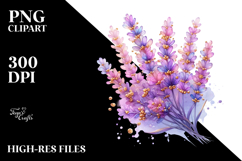 Vibrant Lavender -like Watercolor PNG Product Image 2