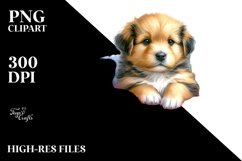 Colorful Baby Dog | Sublimation | Clipart Product Image 1