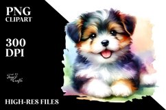 Colorful Baby Dog | Sublimation | Clipart Product Image 1
