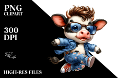Expressive Baby Cow PNG Product Image 2