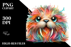 Colorful Baby Walrus Clipart Product Image 2