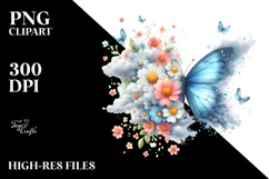 Butterfly made of Splashes, Transparent PNG Product Image 2
